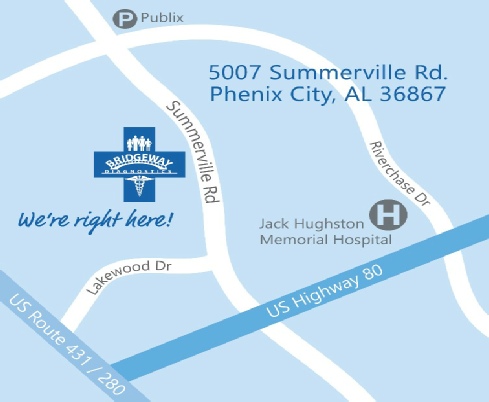 Map of Bridgeway Diagnostics 3