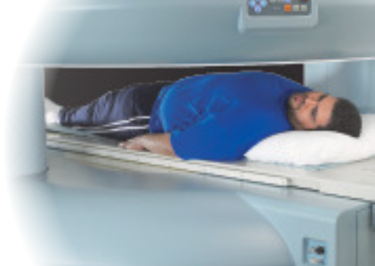 Patient undergoing Advanced Radiation Dose Reduction CT scan 